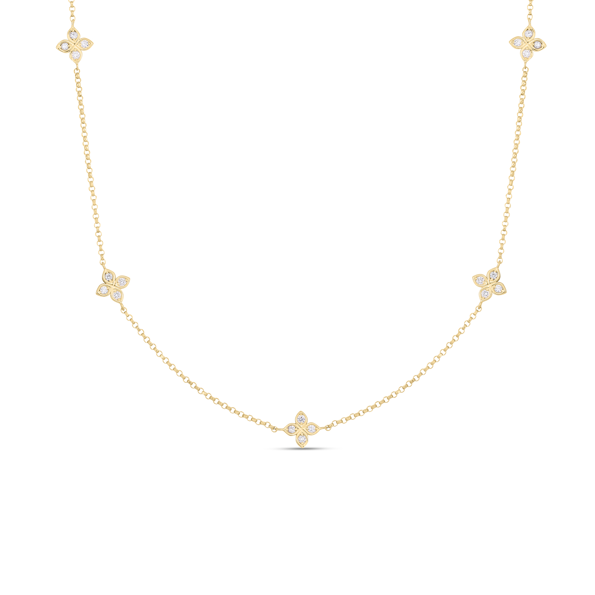 Hrk♡ Roberto Coin Love In Verona Yellow Gold and Diamond 5 Station